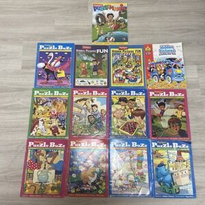 Lot Of 13 Vintage Puzzle Buzz Puzzlemania & Hidden Picture Books Highlights 2007
